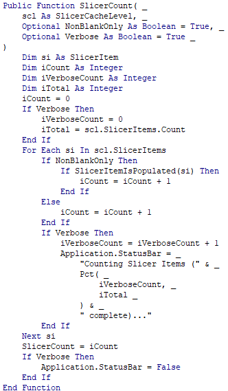 SlicerCount
